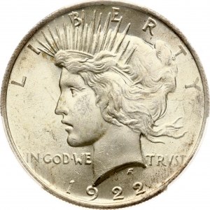USA Peace Dollar 1922 PCGS MS 63