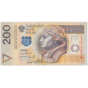 200 złotych 1994 - ZA - seria zastępcza