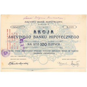 Akcyjny Bank Hipoteczny, 100 zł 1926