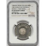 Próba NIKIEL 500 złotych 1986 MŚ w Piłce Nożnej Meksyk