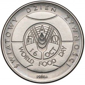 Próba NIKIEL 50 złotych 1981 FAO Światowy Dzień Żywności