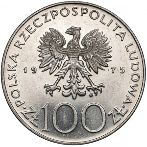 Próba NIKIEL 100 złotych 1975 Helena Modrzejewska