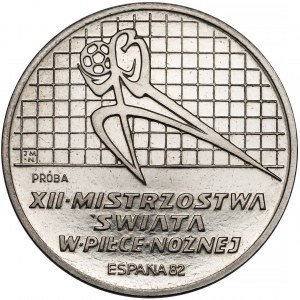 Próba NIKIEL 200 złotych 1982 MŚ Hiszpania - z España - w lewo