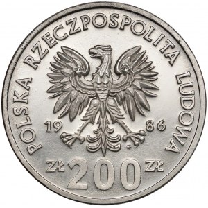 Próba NIKIEL 200 złotych 1986 Władysław I Łokietek