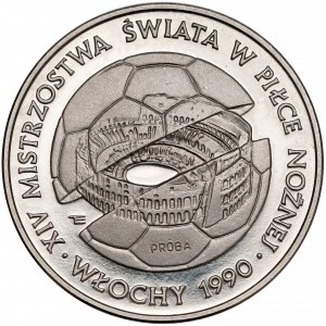 Próba NIKIEL 500 złotych 1988 MŚ w Piłce Nożnej Włochy