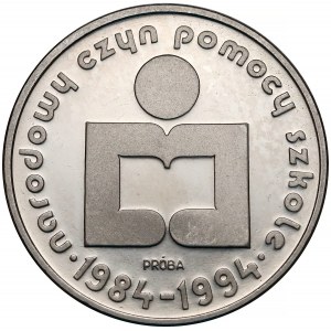 Próba NIKIEL 1.000 złotych 1986 Narodowy Czyn Pomocy Szkole