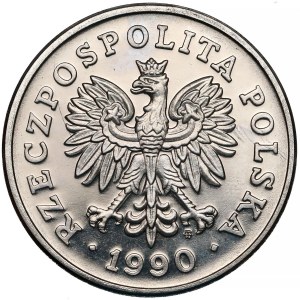 Próba NIKIEL 50 złotych 1990