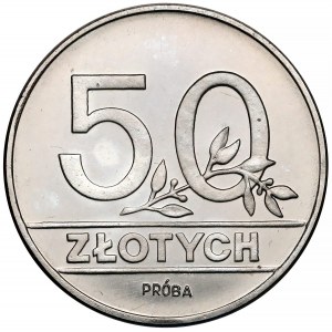 Próba NIKIEL 50 złotych 1990