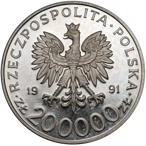 Próba NIKIEL 200.000 złotych 1991 Tokarzewski-Karaszewicz Torwid