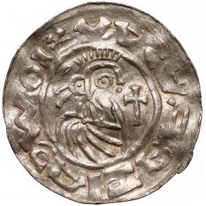 Czechy, Bolesław II (967-999), Denar Praga - ładny