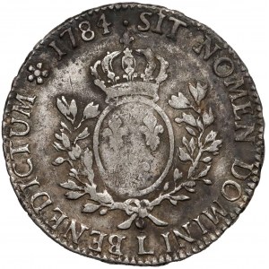 France, Louis XVI, Écu 1784-L, Bayonne