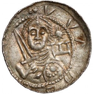 Władysław II Wygnaniec, Denar - Książę i Biskup - ozdobna szata