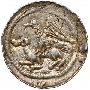 Władysław II Wygnaniec, Denar - Orzeł i Zając - zając BEZ uszu