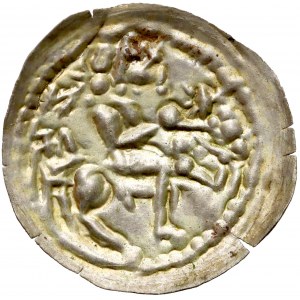 Mieszko III, Brakteat łaciński - Książe na koniu - PIĘKNY