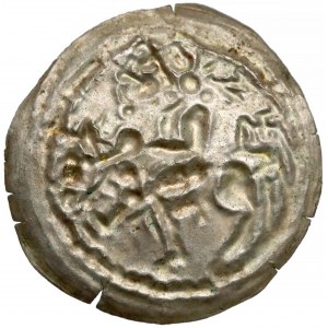 Mieszko III, Brakteat łaciński - Książe na koniu - PIĘKNY
