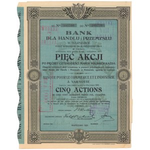 Bank dla Handlu i Przemysłu, Em.6, 5x 540 mkp 1920