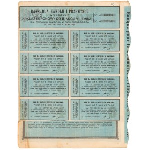 Bank dla Handlu i Przemysłu, Em.7, 5x 540 mkp 1922