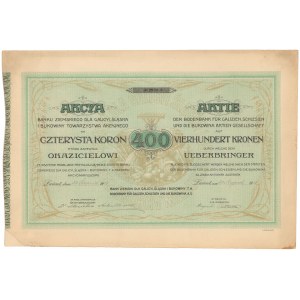 Bank Ziemski dla Galicyi, Śląska i Bukowiny, 400 kr 1918