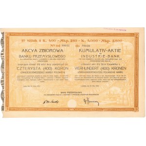 Bank Przemysłowy dla Królestwa Galicyi i Lodomeryi, 10x 400 kr 1919
