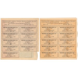 Modrzejowskie Zakłady Górniczo-Hutnicze, 50 zł 1927 - okaziciel i imienna uprzyw. (2szt)
