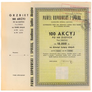 Dom Handlowy Paweł Koprowski i S-ka, Em.5, 100x 100 zł