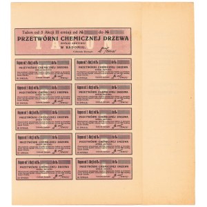 Przetwórnia Chemiczna Drzewa, Em.3, 5x 1.000 mk 1923 - blankiet
