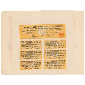 Bank Młynarzy Zachodnich Ziem Polskich, Em.1, 1.000 mkp 1921