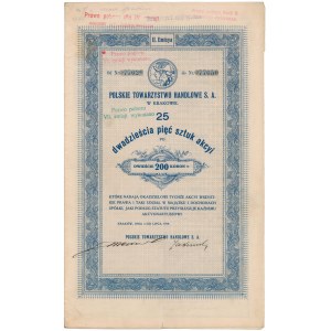 Polskie Towarzystwo Handlowe, Em.2, 25x 200 kr 1919
