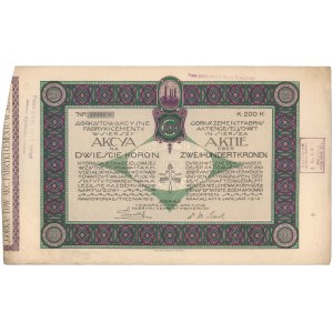 Górka Tow. Akc. Fabryki Cementu w Sierszy, 200 koron 1912