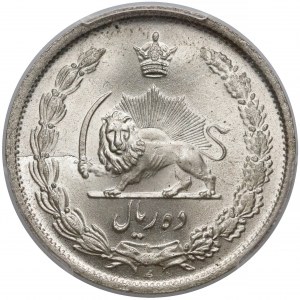 Iran, Mohammad Rezā Pahlavī, 10 Rials 1944 - PCGS MS66+