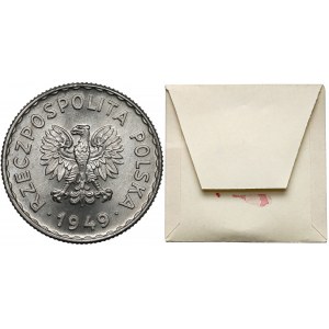 KAŁKOWSKI, 1 złoty 1949 - bity w WARSZAWIE w 1956 r.