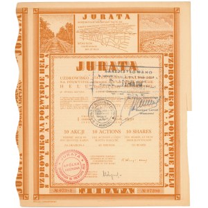 Jurata Uzdrowisko na Półwyspie Helu, Em.1, 10x 100 zł 1930