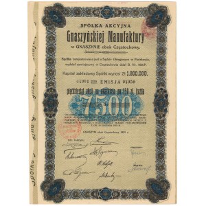 Spółka Akc. Gnaszyńskiej Manufaktury, Em.1, 50x 150 zł 1932