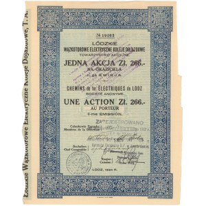 Łódzkie Wązkotorowe Elektryczne Koleje Dojazdowe, Em.2, 266 zł 1924