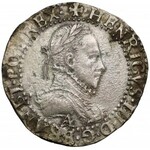 (A•) Henryk Walezy, 1/2 franka (demi franc) 1587, Paryż