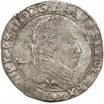(M•) Henryk Walezy, 1/2 franka (demi franc) 1593, Tuluza - RZADKI