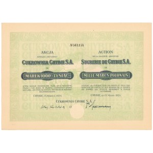 Cukrownia Chybie, 1.000 mk 1924