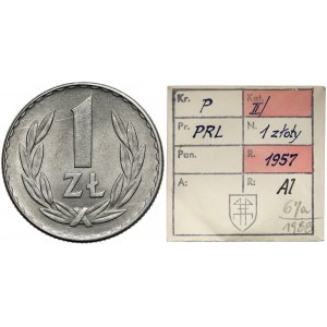 KAŁKOWSKI, 1 złoty 1957