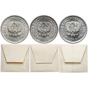 KAŁKOWSKI, 10 groszy 1962-1969 (3szt)