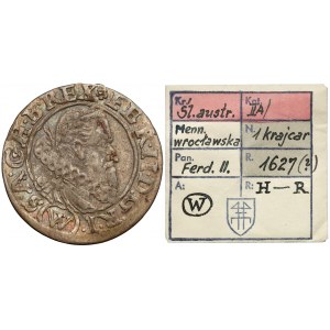 KAŁKOWSKI, Śląsk, Ferdynand II, 1 krajcar 1627(?), (W) i H-R