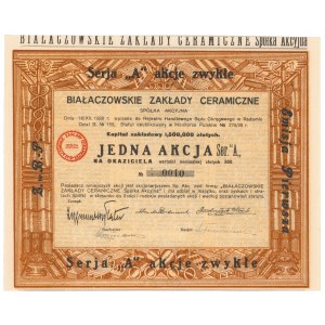 Białaczowskie Zakłady Ceramiczne, Em.1, 300 zł 1929