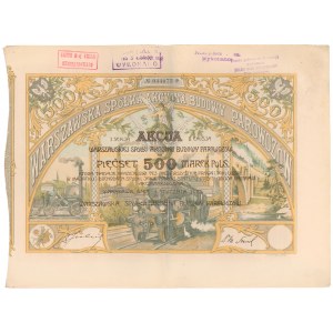 Warszawska Sp. Budowy Parowozów, Em.2, Ser.I, 500 mkp 1921