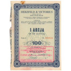 Herzfeld & Victorius, Em.1, 100 zł