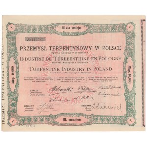 Przemysł Terpentynowy w Polsce, Em.3, 10.000 mk 1924