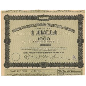 Fabryka Porcelany i Wyrobów Ceramicznych w Ćmielowie, Em.4, 1.000 mkp 1923