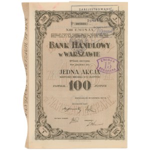 Bank Handlowy w Warszawie, Em.13, 100 zł 1927