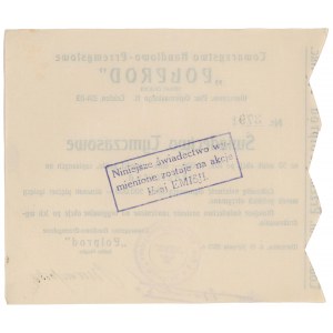 Polprod, Świadectwo tymczasowe 50x 10.000 mkp 1923