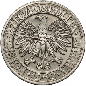 Próba NIKIEL 100 złotych 1960 Mieszko... głowy w lewo