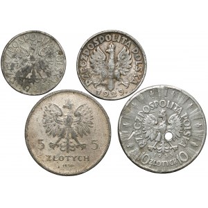 Falsyfikaty z epoki monet II RP (4szt)