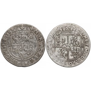 Jan II Kazimierz, Orty Kraków 1658 i 1668 (2szt)